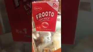 Mi Amor#mayfair#FROOTO#LYCHEE FLAVOURED CANDY#FRUITY FLAVOUR Filling.Rs 01#120 Pcs.