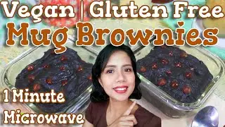 Vegan & Gluten Free Mug Brownies | Microwave Recipe
