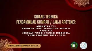 PENGAMBILAN SUMPAH/JANJI APOTEKER - ANGKATAN 8 | STFI Bandung