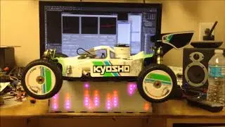 Programmable LED RC Racing Car Stand