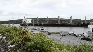 Ukrainian grain shipment docks at Irish port