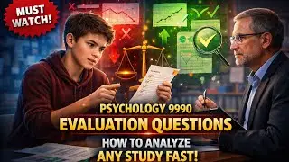 How to Evaluate a Psychology Research (How to answer Evaluation Question): 9990 Psychology