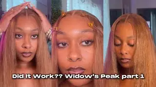 Attempted Widow&rsquo;s Peak Wig Install | Beginner Friendly Step by Step | ISEE HAIR - part 1