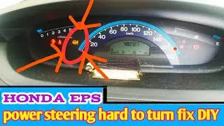 Honda EPS power steering hard to turn fix DIY