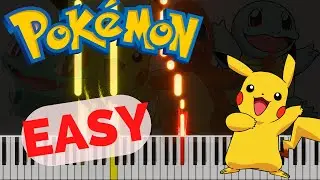 Pok&eacute;mon Theme 🎹 Easy Piano Cover (Beginner Friendly) &ndash; Gotta Catch &rsquo;Em All!