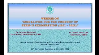 Modalities for the Conduct of Term-II Examinations (2021 &ndash; 2022)