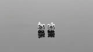 Delicados y peque&ntilde;os topos de diamantes engastados en oro blanco 18k  TOP02W 1