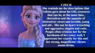 'Let it go' from Frozen: My Personal Ranking (Elsa's voices all around the world)