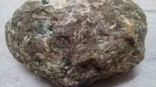 kimberlite with rough diamonds and a range of gemstones