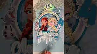 Frozen cake topper shaker ❄️☃️!!