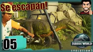 Pánico en el Parque Los Dinosaurios Rompen el Control!  Jurassic World Evolution 3 Español