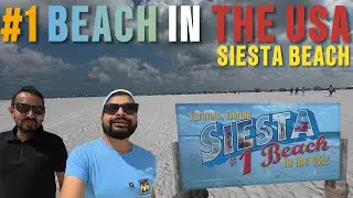 #1 BEACH IN THE USA! 🇺🇸 Siesta Beach Sarasota | One World Vlogs | Desi Vlogger USA