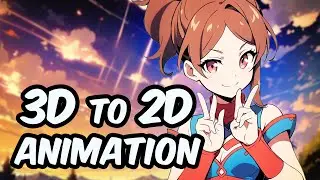 Ai Animation convert 3D to 2D Cell Animation