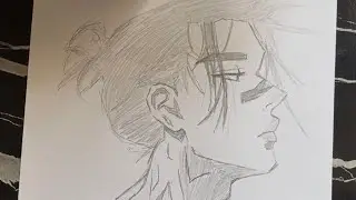 How to draw an anime man with just hb pencil for beginners #drawing #animedrawing #art