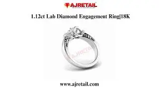 💎 1.12 CT Lab Diamond Engagement Ring | 18K White Gold 💍
