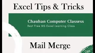 Mail Merge | Basic tricks for new Excel learners Episode 15 | simple Excel tricks
