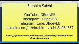 SqlServer RowNumber #shorts #Microsoft SQL Server