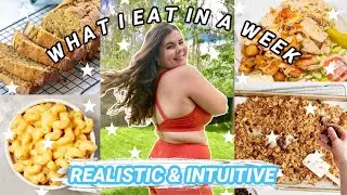 WHAT I EAT IN A WEEK | granola recipe! INTUITIVE EATING