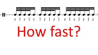 How fast can you play chug with singles?