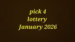 Lucky pick 4 numbers January 2026