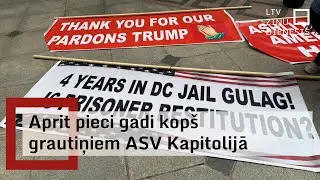 Aprit pieci gadi kop&scaron; grautiņiem ASV Kapitolijā: gājienam pulcējas ekstrēmistu grupējums
