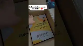 Unboxing CA Foundation Books For Jan 2026 Attempt #CA #CAaspirant #CAFoundation #Unboxing
