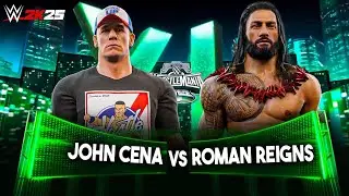 WWE 2K25 - Roman Reigns Vs John cena | Amazing Match at SummerSlam | PS5 | game play | [4k60]