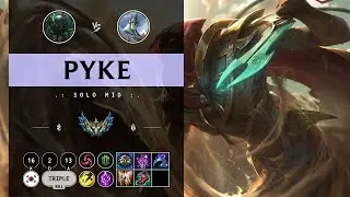 Pyke Mid vs Galio - KR Challenger Patch 14.9