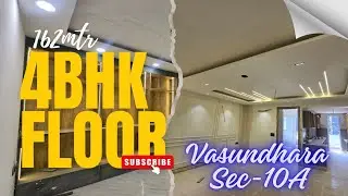 162 Sq m | 4 BHK Independent Builder Floor with roof for Sale in Vasundhara Sector 10A, Ghaziabad 