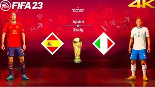 FIFA 23 - Spain vs Italy  - FIFA World Cup Final Qatar | PS5&trade; [4K ] Next Gen