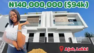 Inside a ₦140,000,000 ($94k) 4 Bedroom duplex in Ajah, lekki with BQ