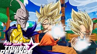 LEVEL 175 SSJ Goku + Vegeta & Evil Buu 6 Stars Showcase! - All Star Tower Defense