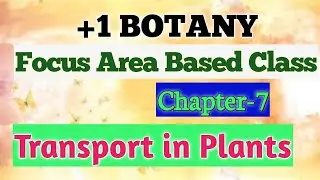 #plusonebotanyfocusarea7# +1 BOTANY/ CHAPTER 7/Transport in Plants/Focus Area Based class
