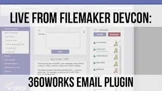 Sending HTML emails and SMS messages from FileMaker: 360Works Email Plugin | FileMaker 14 Training