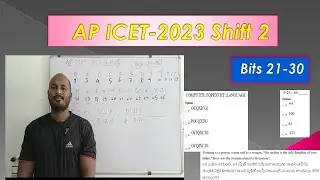 AP ICET 2023 Shift 2 Bits 21-30
