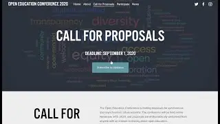 How to Submit a Proposal for #OpenEd20