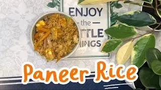 Paneer rice 🌾 Quick lunch box recipe #panner #vegfriedricerecipe #quicklunchboxrecipe #quickrecipes
