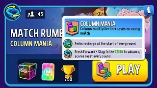 Column Mania Perks Recharge Match Rumble Vs 45 Match Masters
