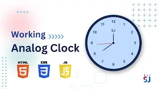 Working Analog Clock using HTML CSS and JS