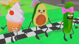 THE FRUITS OBSTACLES RACES Gameplay Walkthrough FALL GUYS RUN 3D Android Game