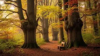 Beautiful Relaxing Music & Autumn Forest 🍁 Music for Healing, Calm Heart & Mind