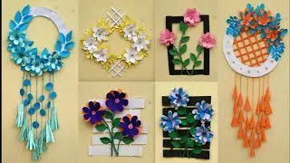 Beautiful Flower Wall Hanging| Paper Flower Wall Hanging ideas| Wall Hanging ideas 
