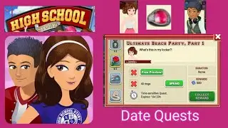 ULTIMATE BEACH PARTY, PART 1-7 | Date Quest | High School Story