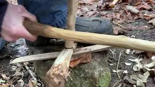 Friction Fire in the Rain with Fresh Gathered Tinder, Spindle, & Hearth