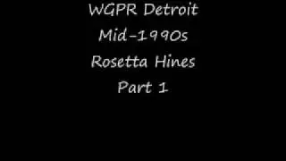 WGPR Detroit Mid-1990s Rosetta Hines Part 1.wmv