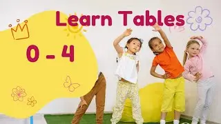 Learn Multiplication tables 0 to 4 | Times table of 0 1 2 3  & 4 | Learn tables #kidslearning