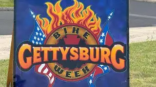 Gettysburg bike week 2025 Thursday opening day ￼￼