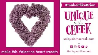 Easy DIY Valentine's Heart Deco Mesh Wreath Using UITC Cane Board
