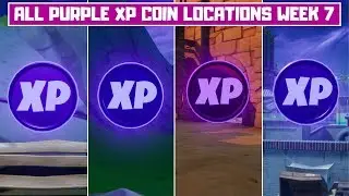 All Purple XP Coins Locations Week 7! - Secret XP Coins Fortnite Chapter 2 Season 2