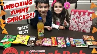 MunchPak Surprise UNBOXING! Chocolate Surprises, Sweet & Sour Candy!! Taste Test!